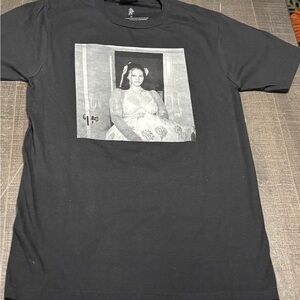 Black Graphic T-Shirt with Photo Print